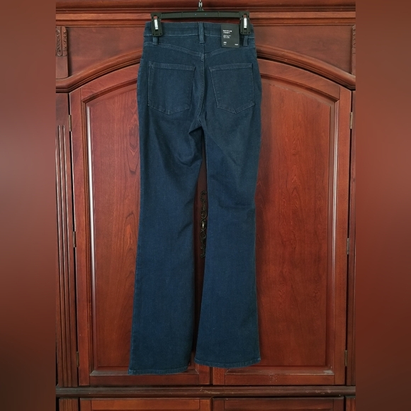 NWT Aritzia Ten Motive Dark Wash High Rise Flare Jeans Size 25T - Picture 6 of 15